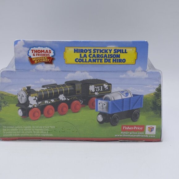 Hiro's Sticky Spill Fisher Price Thomas & Friends Wooden Railway Train Engine - Picture 11 of 11